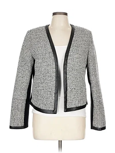 Pre-owned Dkny Blazer Jacket In Gray