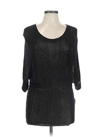 Pre-owned Express 3/4 Sleeve Top Black Scoop Neck Tops