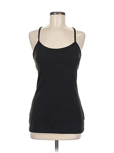 Pre-owned Lululemon Athletica Tank Top Black Halter Neckline Tops