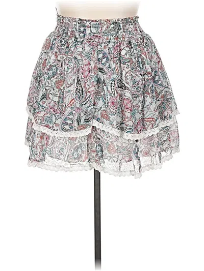 Pre-owned Aqua Casual Skirt In Gray