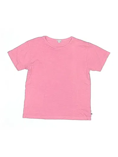 Pre-owned Crewcuts Kids' Short Sleeve T-shirt In Pink