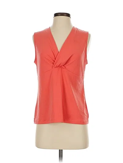 Pre-owned Valerie Stevens Sleeveless Blouse In Orange