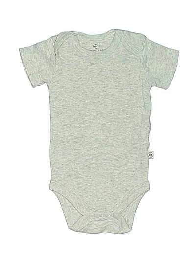 Pre-owned Honest Baby Clothing Babies' Short Sleeve Onesie In Gray