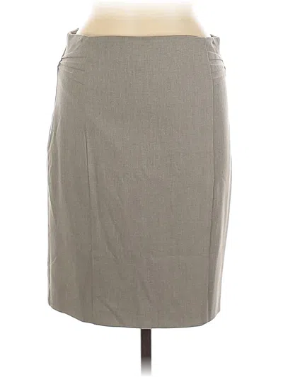 Pre-owned Express Formal Skirt In Gray