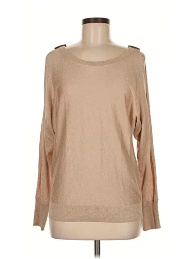 Pre-owned New York And Company Pullover Sweater In Brown