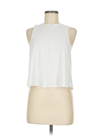 Pre-owned Lululemon Lab Tank Top White Halter Neckline Tops