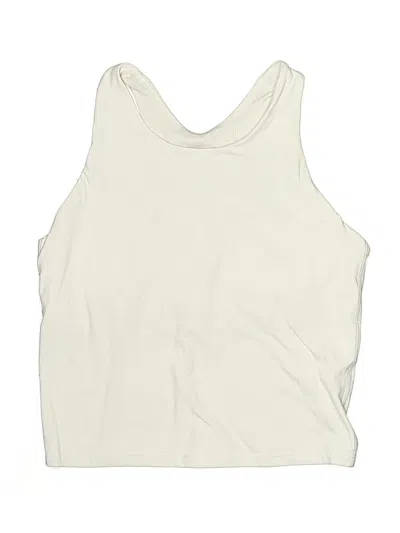 Pre-owned Athleta Girl Kids' Tank Top White Halter Neckline Tops