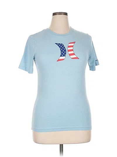 Pre-owned Hurley Short Sleeve T-shirt In Blue