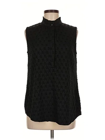Pre-owned Ann Taylor Sleeveless Blouse In Black