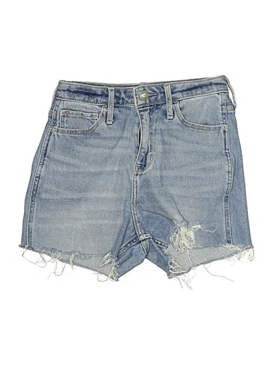 Pre-owned Hollister Denim Shorts In Blue
