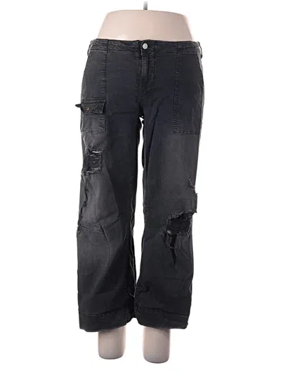 Pre-owned Pilcro Cargo Pants In Black