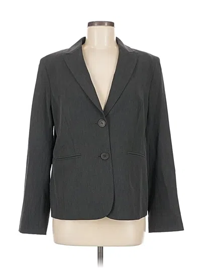 Pre-owned Jones New York Collection Blazer Jacket In Gray