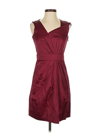 Pre-owned Cynthia Steffe Cocktail Dress In Burgundy