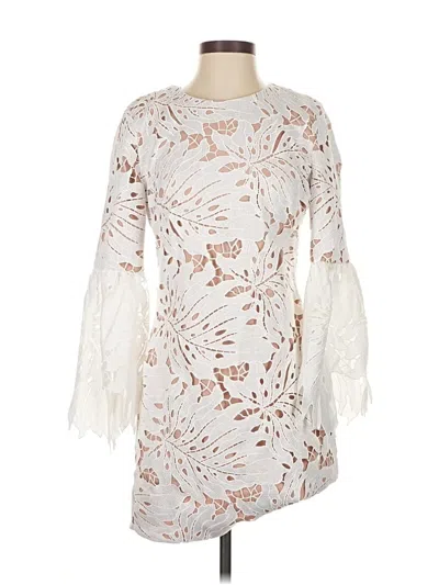 Pre-owned Dress The Population Cocktail Dress In White