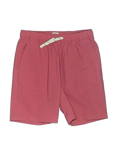 Pre-owned Crewcuts Kids' Athletic Shorts In Burgundy