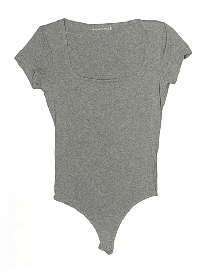 Pre-owned Abercrombie & Fitch Bodysuit In Gray