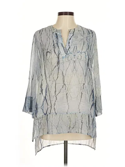 Finley 3/4 Sleeve T-shirt In Gray