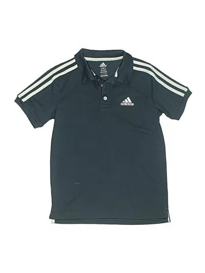 Pre-owned Adidas Originals Kids' Short Sleeve Polo Shirt In Blue