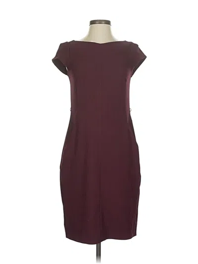 Pre-owned Mm. Lafleur Casual Dress In Burgundy