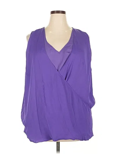 Pre-owned Polo Ralph Lauren Tank Top Purple Cold Shoulder Neckline Tops