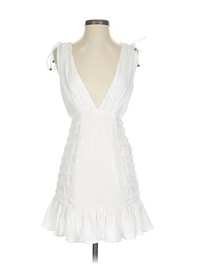 Pre-owned Selfie Leslie Cocktail Dress In White