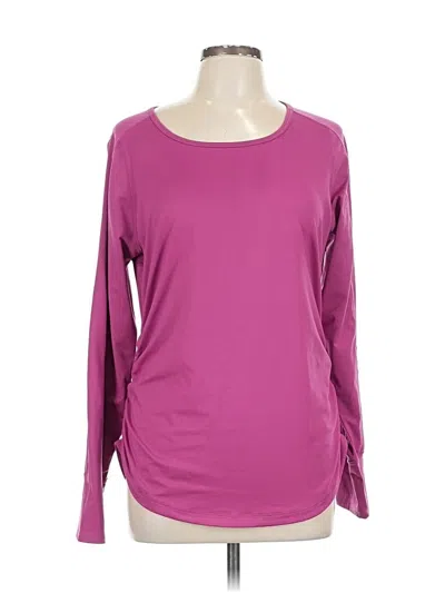 Pre-owned Calia By Carrie Underwood Long Sleeve T-shirt In Purple