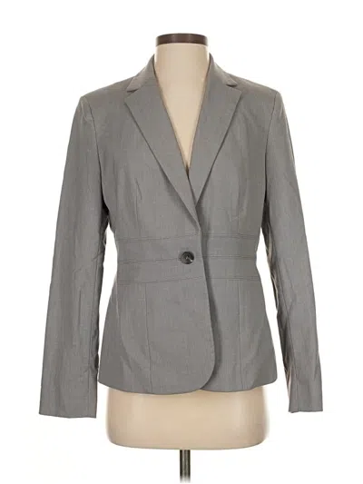 Pre-owned Jones New York Collection Blazer Jacket In Gray