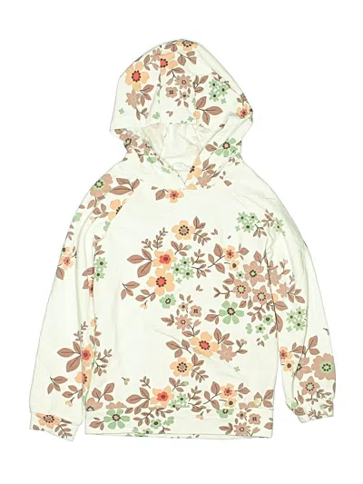 Pre-owned Deux Par Deux Kids' Pullover Hoodie In White