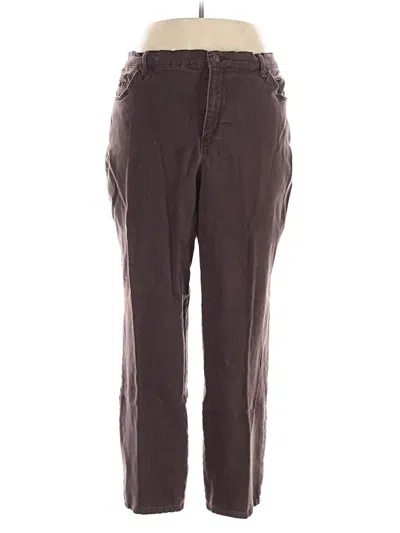 Pre-owned Gloria Vanderbilt Casual Pants In Brown
