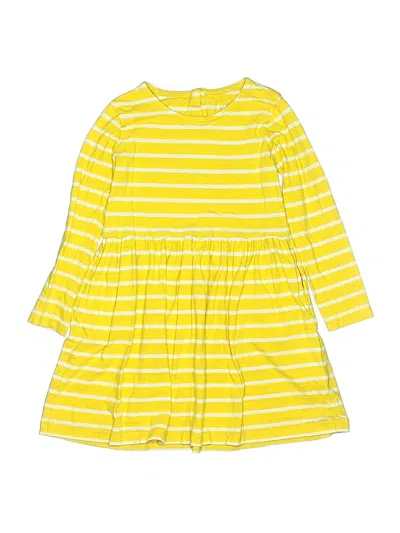 Pre-owned Primary Clothing Kids' Dress In Yellow