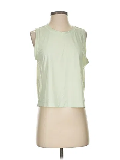 Pre-owned Athleta Sleeveless T-shirt In Green