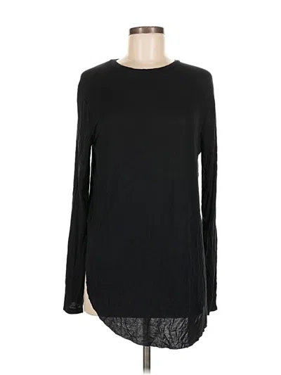 Pre-owned Halogen Long Sleeve T-shirt In Black