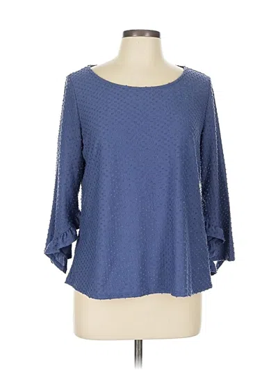 Pre-owned W5 3/4 Sleeve T-shirt In Blue