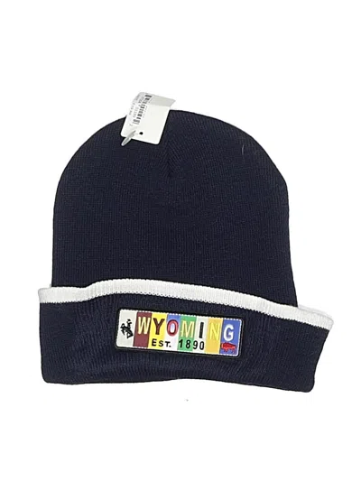 Pre-owned Cameo Beanie Hat In Blue