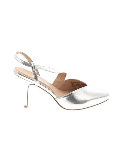 City Chic Heels In Silver