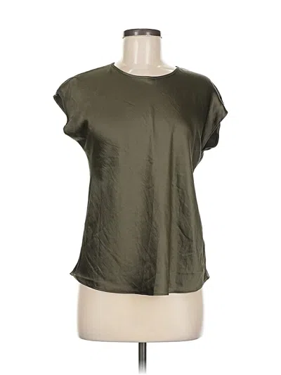 Pre-owned Express Short Sleeve Top Green Scoop Neck Tops