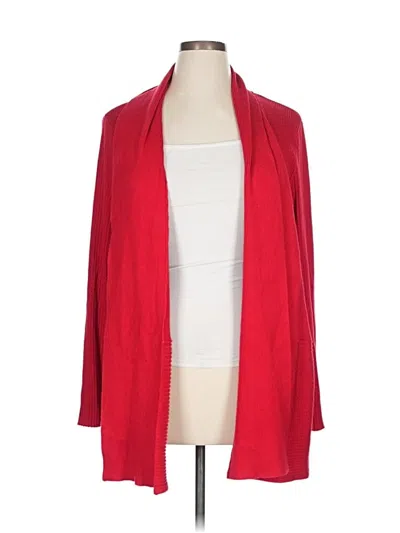 Pre-owned Jm Collection Cardigan Sweater In Red