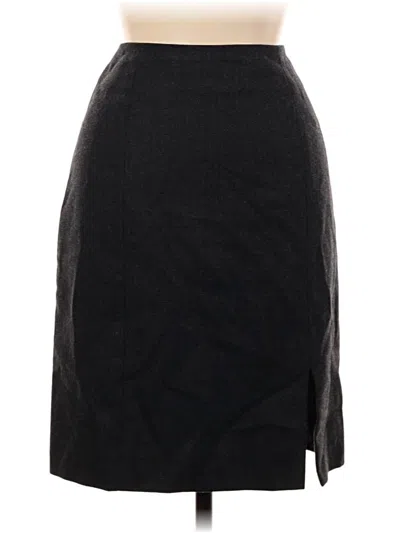 Pre-owned Jones New York Wool Skirt In Black