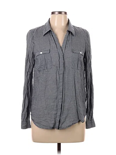 Pre-owned Joie Long Sleeve Button Down Shirt In Gray
