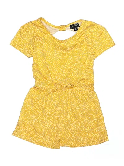 Pre-owned Picapino Kids' Short Sleeve Outfit In Yellow