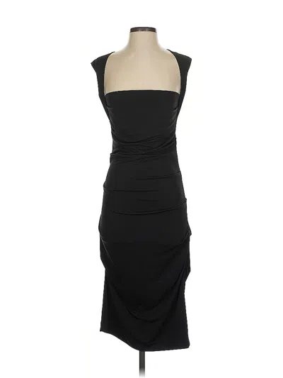 Pre-owned Nicole Miller Collection Cocktail Dress In Black