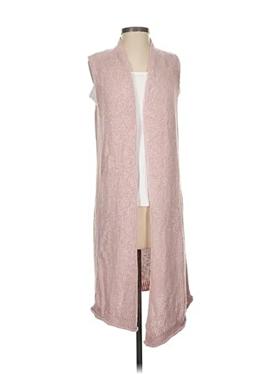 Pre-owned Chico's Cardigan Sweater In Pink