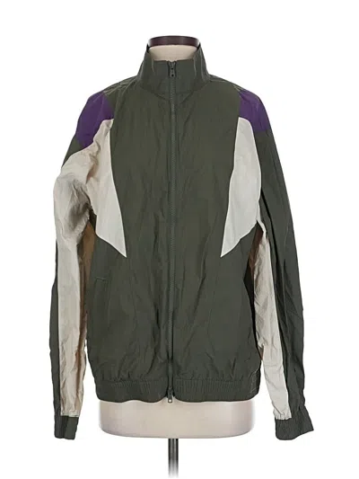 Pre-owned Outdoor Voices Cardigan Sweater In Green