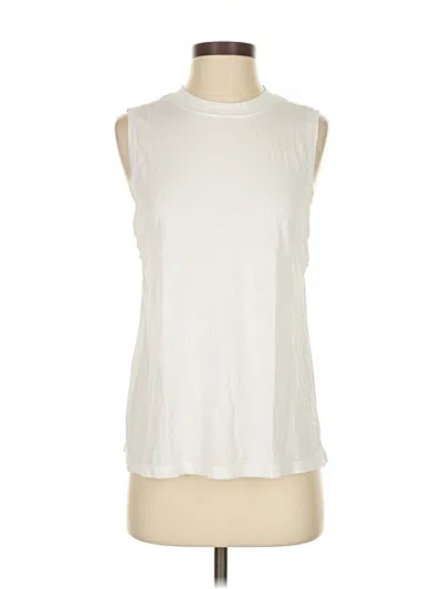 Pre-owned Lululemon Athletica Sleeveless T-shirt In White