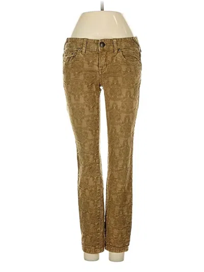 Pre-owned Free People Casual Pants In Brown
