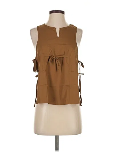 Girlfriend Collective Sleeveless Blouse In Black