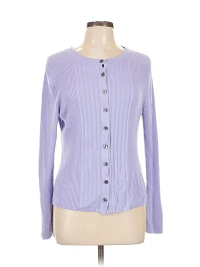 Pre-owned Banana Republic Factory Store Long Sleeve Blouse In Purple