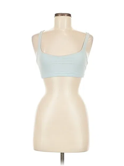 Pre-owned Lululemon Athletica Tank Top Blue Strapless Neckline Tops