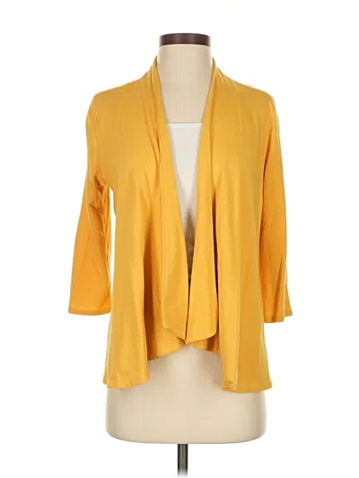 Pre-owned Charter Club Cardigan Sweater In Yellow