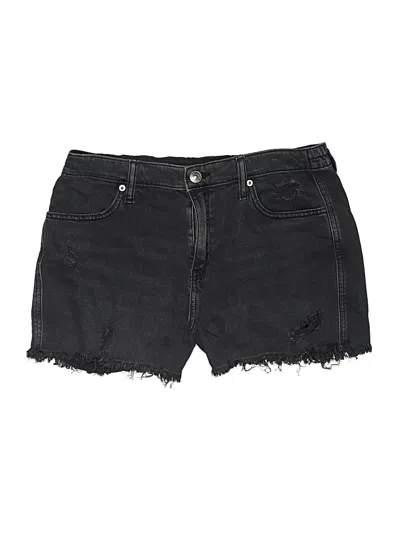 Pre-owned Aerie Denim Shorts In Black